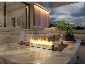 InFire - Beépített BIO kandalló 8,5x80 cm 3,5kW fekete