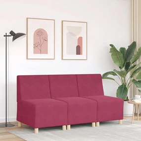 bordó bársony kanapéfotel 55 cm