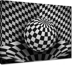 Vászonkép 50x40 Absztrakt fekete-fehér