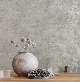Holden Decor Textura Ophidian szürke kígyóbőr mintás fémhatású vlies tapéta – 66121