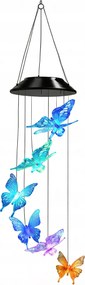 89. Szolárlámpa Pillangó Rgb Világítás 1 Db 78 CM