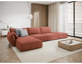 Piros sarokkanapé (bal oldali) Vanda – Mazzini Sofas
