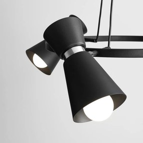 Aldex modern skandináv csillár kedar fekete ald989e/k1