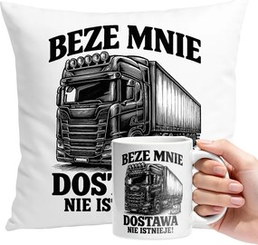 Bögre Párna Szett Kamionrajongóknak Személyre Szabott Ajándék Szöveg