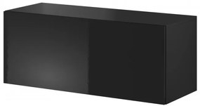 TV asztal/szekrény Viktor 01 (fekete + fényes fekete). 1048388