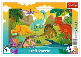 Gyermek puzzle - Dinosaurus II. - 15 db