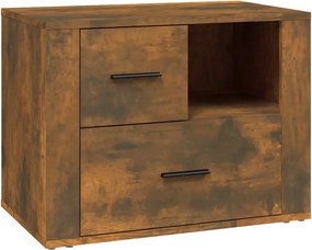vidaXL füstös tölgy színű szerelt fa éjjeliszekrény 60 x 36 x 45 cm