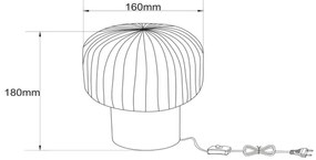Lucide 78595/01/02 - Asztali lámpa JANY 1xE14/25W/230V arany