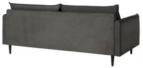 Sötétszürke bársony kanapé 203 cm Juli – Ropez