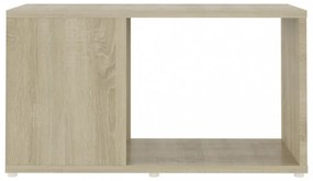 sonoma-tölgyszínű szerelt fa TV-szekrény 60 x 24 x 32 cm