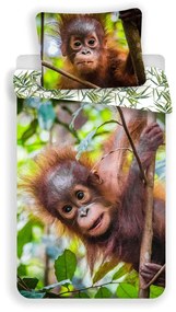 Orangutan pamut ágynemű, 140 x 200 cm, 70 x 90 cm
