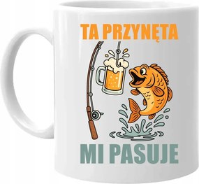 Ez a csali nekem megfelel Bögre Ajándék Horgásznak Apa Bácsi