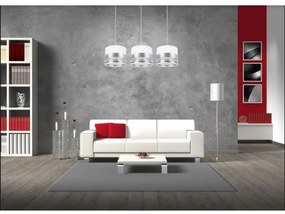 Csillár zsinóron MILO 3xE27/60W/230V ezüst