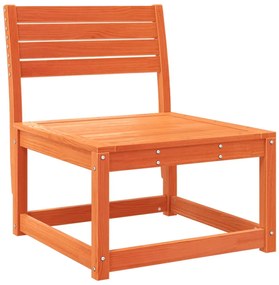 2 db viaszbarna tömör fenyőfa kerti kanapé párnával