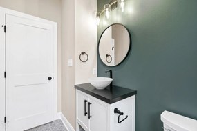 Invena Neri, magas mosdócsaptelep, fekete matt, BU-01-W04-L