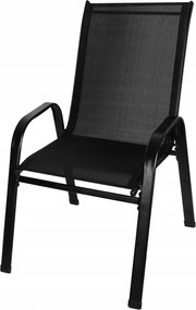 Erkély Kerti Szék, Fém, Fekete