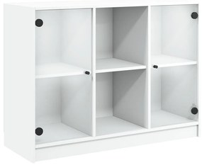 fehér szerelt fa tálalószekrény 102 x 37 x 75,5 cm
