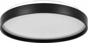 Plafon Led Mennyezeti Lámpa Falra szerelhető Panel Kerek Fekete 24W 33cm