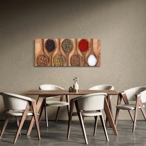 Kép - fűszerek a kanálon (120x50 cm)