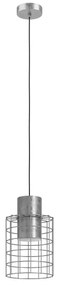 Eglo 43647 - Csillár zsinóron MILLIGAN 1xE27/40W/230V átm. 20 cm ezüst