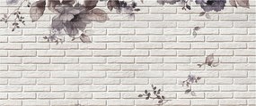 A fal egy képe és a csokor (120x50 cm)