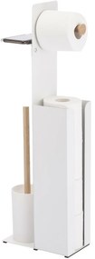 Spirella Toalettpapír-tartó kefével és Yoni tartóval 67 x 22 x 12 cm, fehér