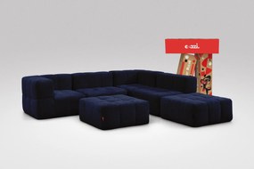 6 Teiliges Modulares Sofa – Blau