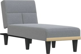 vidaXL világosszürke szövetdívány