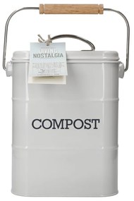 Living Nostalgia szürke komposztálható hulladék gyűjtő, 3 l - Kitchen Craft