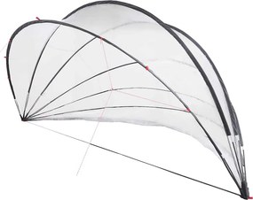vidaXL Medence kupola Átlátszó 592 x 590 x 275 cm PVC