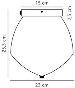 Nordlux - Mennyezeti lámpa ORBIFORM 1xE27/40W/230V arany