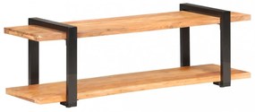 tömör akácfa TV-szekrény 130 x 40 x 40 cm