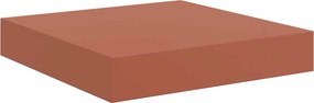 vidaXL Falpolc Falra szerelhető 4 pcs Piros 23 x 23,5 x 4 cm Faanyag