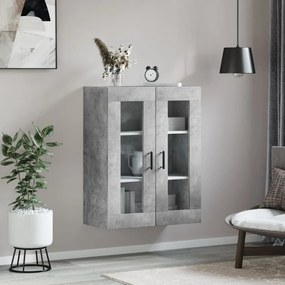 Betonszürke fali szekrény 69,5x34x90 cm