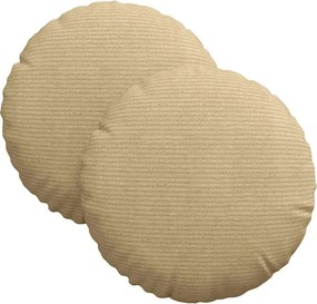 vidaXL Ülőpárnák 2 pcs Szürke zöld Ø 30 cm Bársonyos szövet