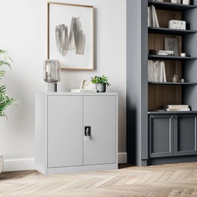 Alacsony fém irattartó szekrény BEATA, 900 x 930 x 400 mm, szürke