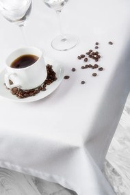 Elegáns Fehér Abrosz Foltálló 140x180