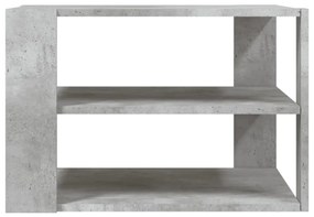 betonszürke szerelt fa dohányzóasztal 59,5 x 59,5 x 40 cm