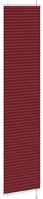pliszírozott redőny Bordeaux piros 45x200 cm Szövetszélesség