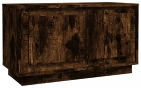 füstös tölgy színű szerelt fa TV-szekrény 80x35x45 cm