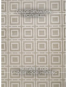 Krémszínű szőnyeg 160x235 cm Perles Howlite – Elle Decoration