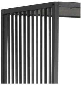 Fekete könyvespolc kő dekorral 85x185 cm Strington – Actona