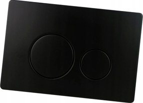 Öblítőgomb D acél fekete Alcaplast Delfin Alcadrain wc-hez