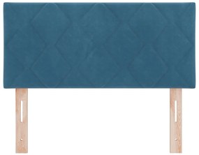 Fejtámla Gyémánt Blokk Design Sötét Kék 90 cm Bársony