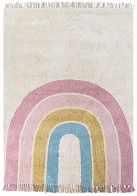 Többszínű pamut szivárványos gyerekszőnyeg 140 x 200 cm TATARLI Beliani