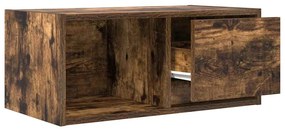 füstös tölgy színű szerelt fa TV-szekrény 60x31x25,5 cm