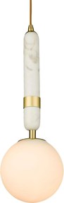 Cosmolight glamour modern függeszték la spezia fehér sárgaréz cosp01329br