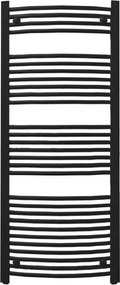 Íves törölközőszárító radiátor 1400x600 mm fekete