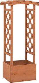 vidaXL fenyőfa rácsos ültető boltívvel 49 x 39 x 117 cm