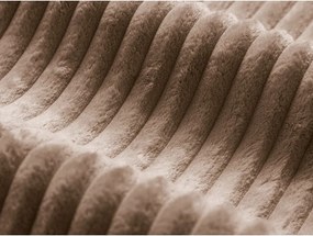 Barna kárpitozott ágyneműtartós franciaágy ágyráccsal 160x200 cm Martina – Micadoni